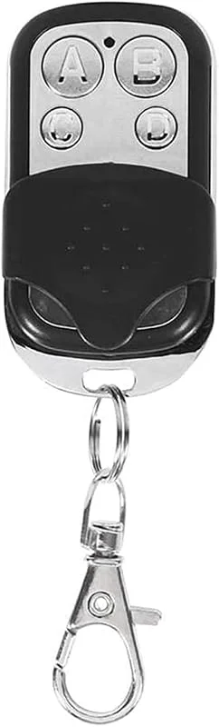Leyf 1 st. fjärrkontroll garageport 433 MHz, fjärrkontroll Universal de Portail, 4 kanaler, kompatibel med 433 MHz frekvenskod, handhållen sändare, enkel justering, garageportsöppnare — TV och streaming
