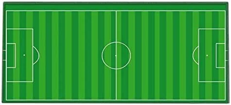 Silent Monsters musmatta storlek XXL (900 x 400 mm) musmatta stor design: Fotboll – sydd kant lämplig för kontor och spelmus och tangentbord — Datortillbehör