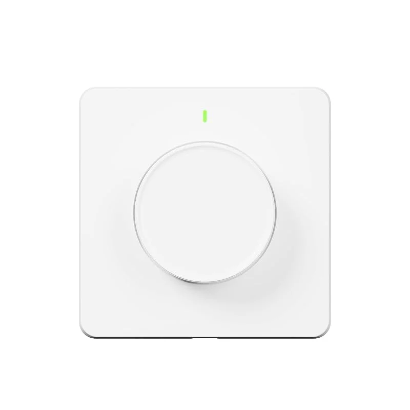 TESLA Smart Dimmer Wi-Fi Smart Switch (vit, 1-vägs, AUF-AN, tryckknapp, väggfäste) — Smart belysning
