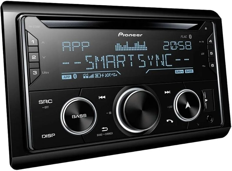 Pioneer FH-S720BT 2-DIN CD-mottagare med Bluetooth, flerfärgad belysning, USB, Spotify, Pioneer Smart Sync-app och kompatibel med Apple- och Android-enheter. — Portabel digital och ljud