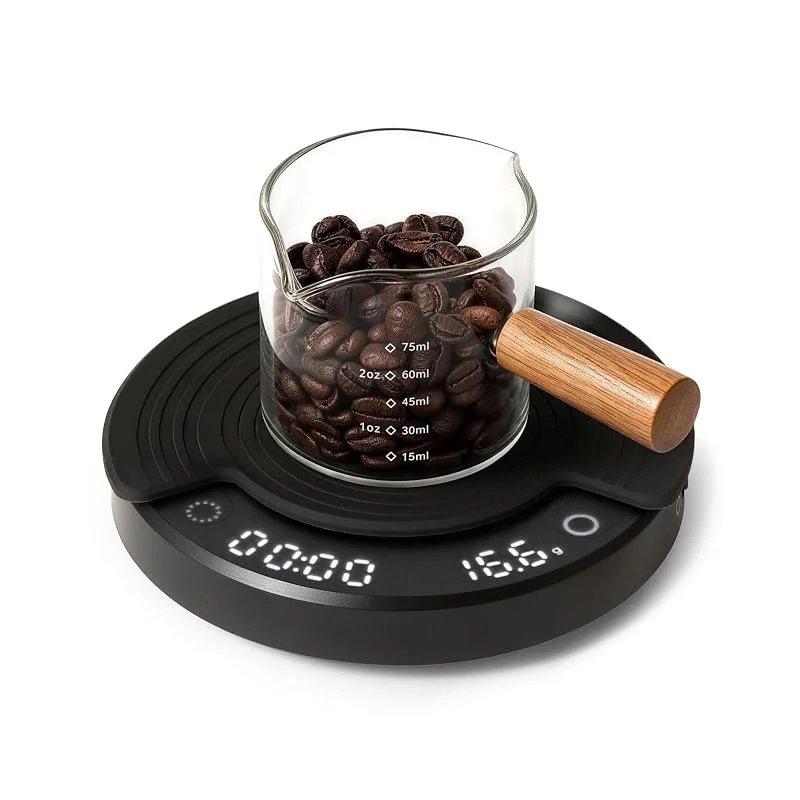OutIn Claro bärbar kaffevåg, timerfunktion, uppladdningsbar — Kök & Hushåll