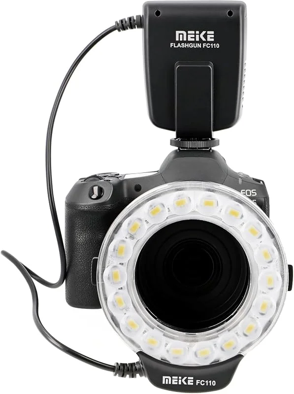 Makro Ring Flash Ring Ljus E OS DSLR-kameror — Mobil och surfplatta