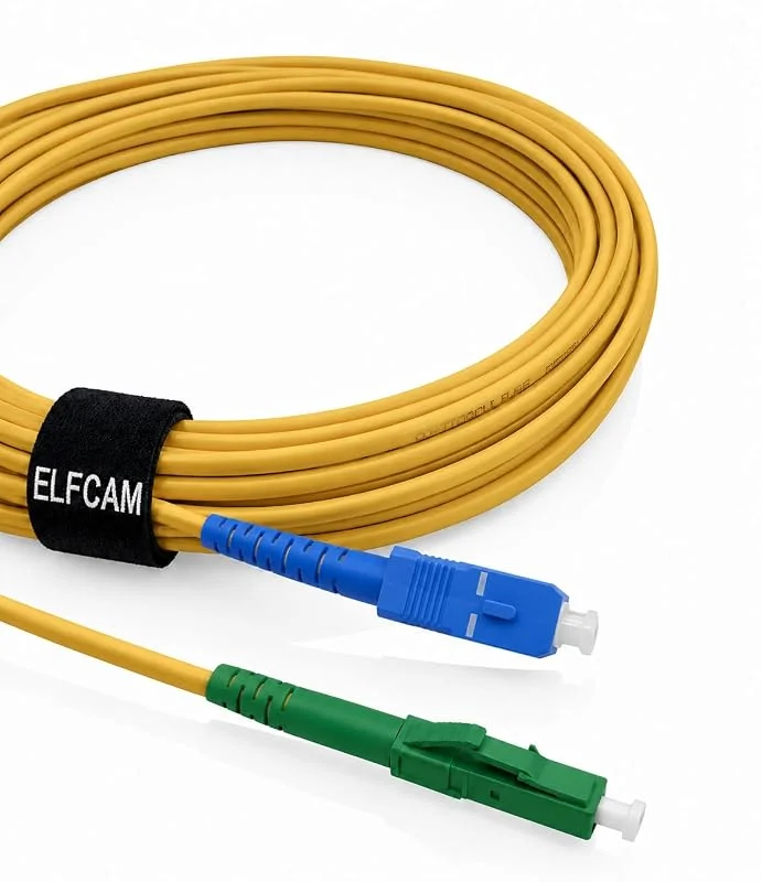 Elfcam® - LC, APC till SC, UPC singelläge Simplex fiberoptisk kabel, 9, 125μm LSZH optisk strumpeband (3M) — TV och streaming