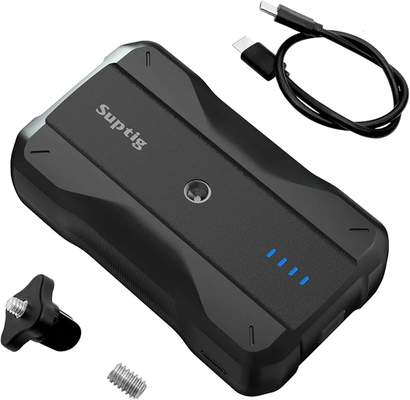 Suptig bärbar laddare 9 000 mAh batteripaket powerbank kompatibel med Gopro, Canon, Nikon, DJI osmo, Insta 360, Akaso More Camera, telefon etc. — Mobil och surfplatta