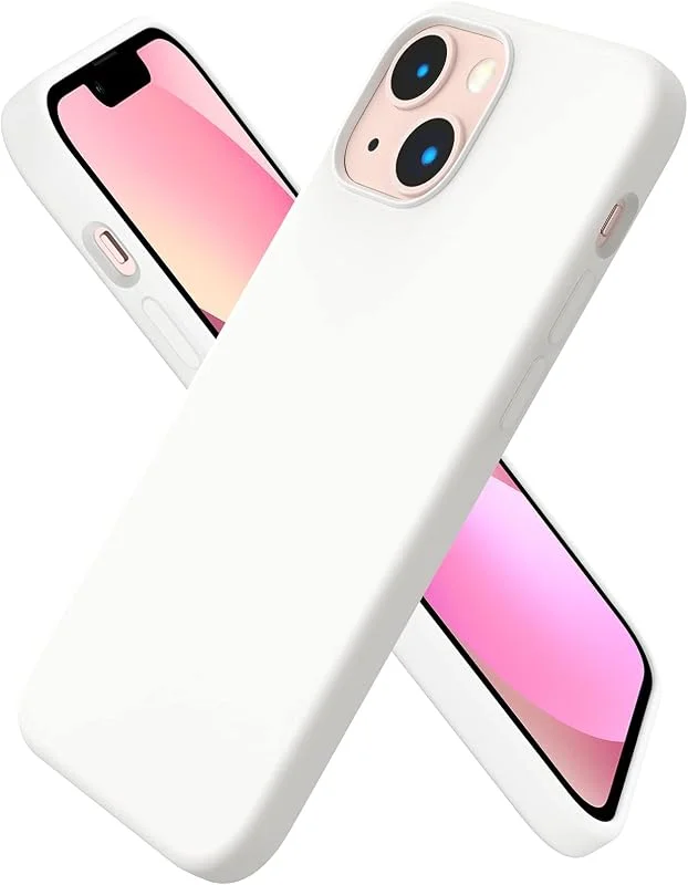 ORNARTO för iPhone 13 minifodral, flytande silikon, vit — Mobil och surfplatta