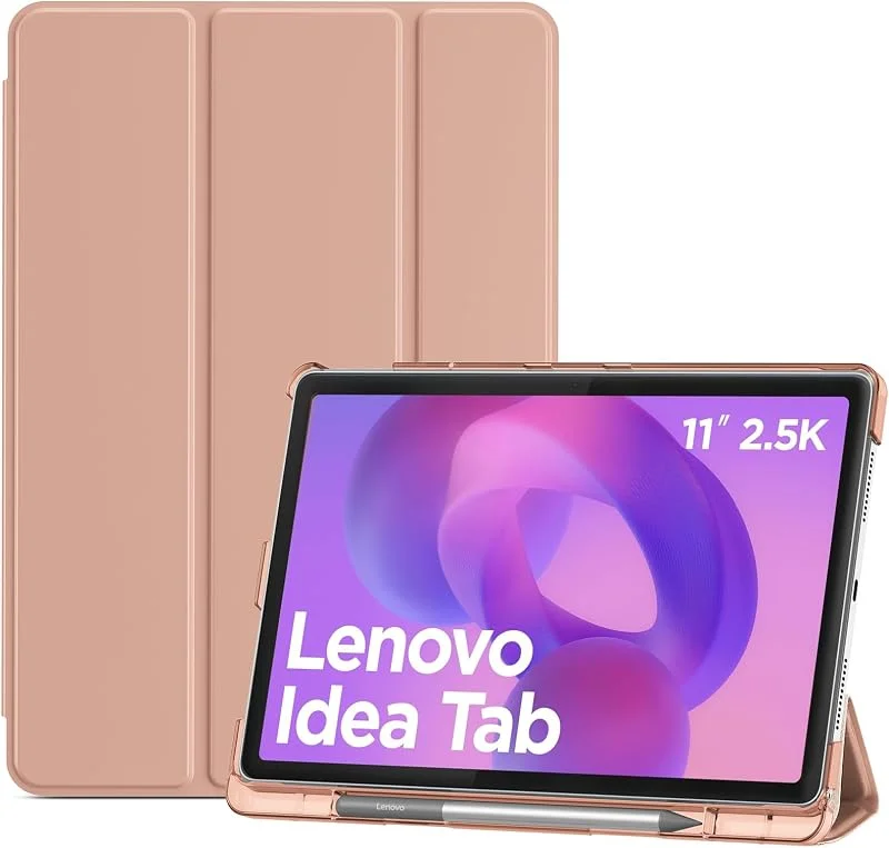 ProCase fodral för 11 tum Lenovo Idea Tab 2025, skyddsfodral Smart Cover roséguld — Mobil och surfplatta