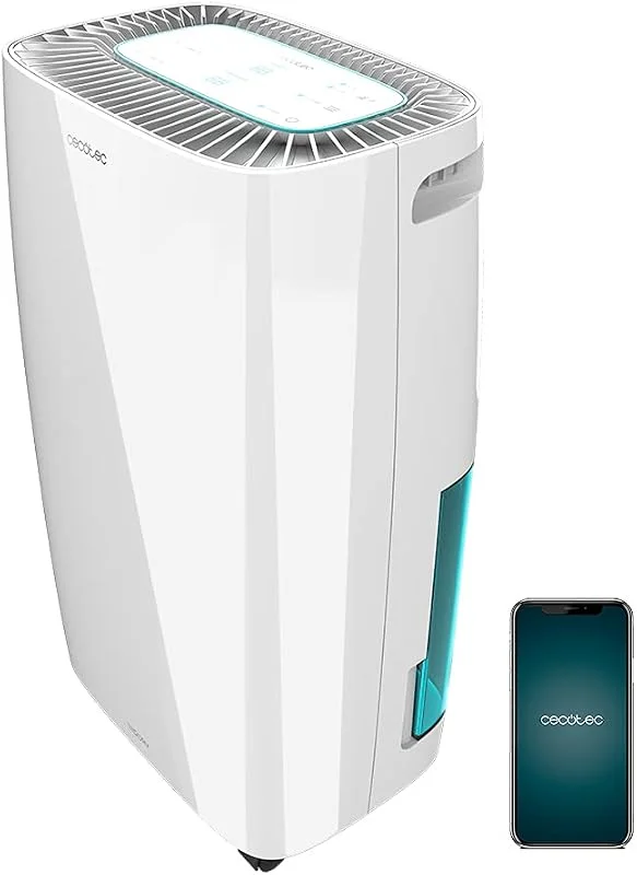 Cecotec Big Dry 4000 Expert avfuktare med timer 24 h, 10 l, dag, avtagbar tank 2, 5 liter, LED-skärm, svart (vit, BigDry 4000 Expert Connected) — Hushållselektronik