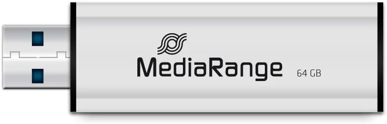 MediaRange MR917 Superspeed USB Stick 64GB USB 3.0 white — Datortillbehör