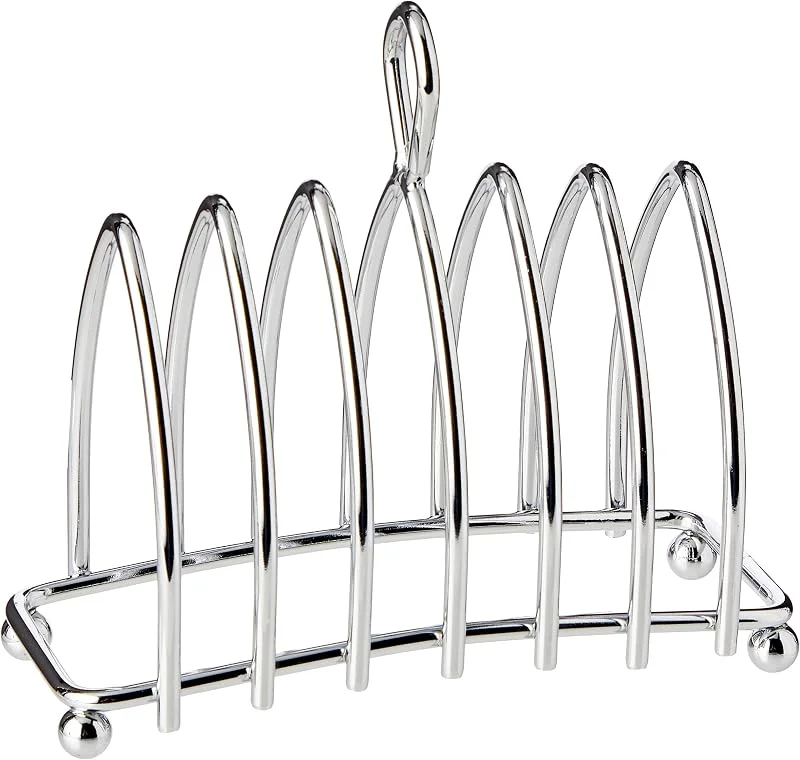 KitchenCraft Brödställ, Förkromad Metall, Silverfärgad, 6 Skivor, 12, 5 cm x 6, 5 cm x 10 cm, KCTOAST — Kök & Hushåll