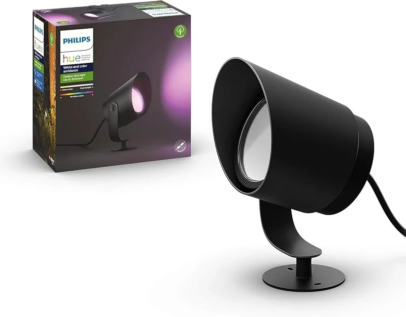 Philips Hue Lily XLspotlight för utomhusbruk, svart — Smarta hem