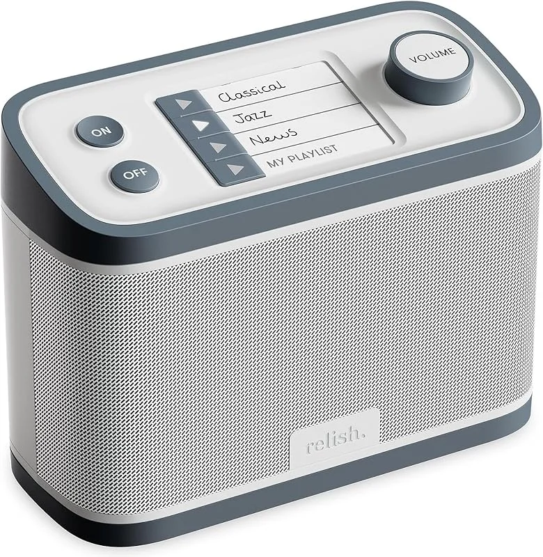 Dab, FM-radio och enkel bärbar musikspelare för äldre, personer med demens och Alzheimers eller synskadade personer - stora knappar, enkel design, lätt att använda — Portabel digital och ljud
