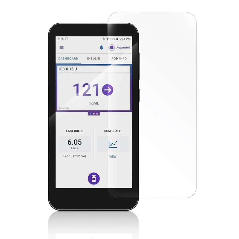 YOUSHARES Omnipod 5 PDM Skärmskydd - HD Härdat Glasfilm Kompatibel med Omnipod 5 Receiver PDM, Skyddsfilm, Anti-Fingeravtryck, Reptålig — Mobil och surfplatta