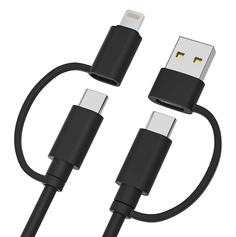Elebase USB C Laddkabel för iPhone 17 Pro Max, Multi 4-i-1, 60W Snabbladdare — Mobil och surfplatta