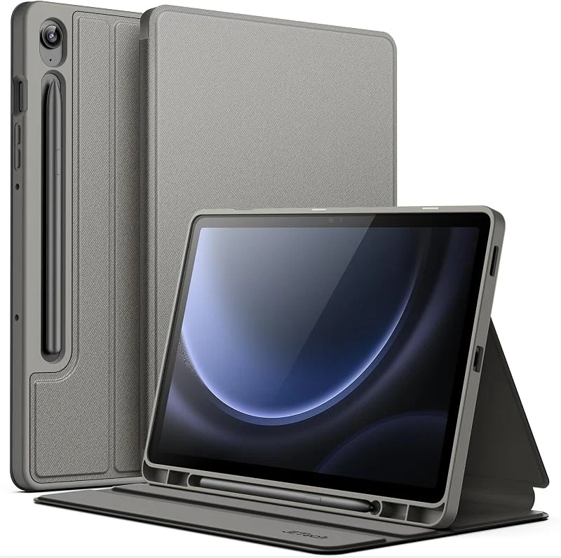 JETech Skyddsfodral för Galaxy Tab S10 Lite, S10 FE, S9 FE 10, 9", Gray — Mobil och surfplatta