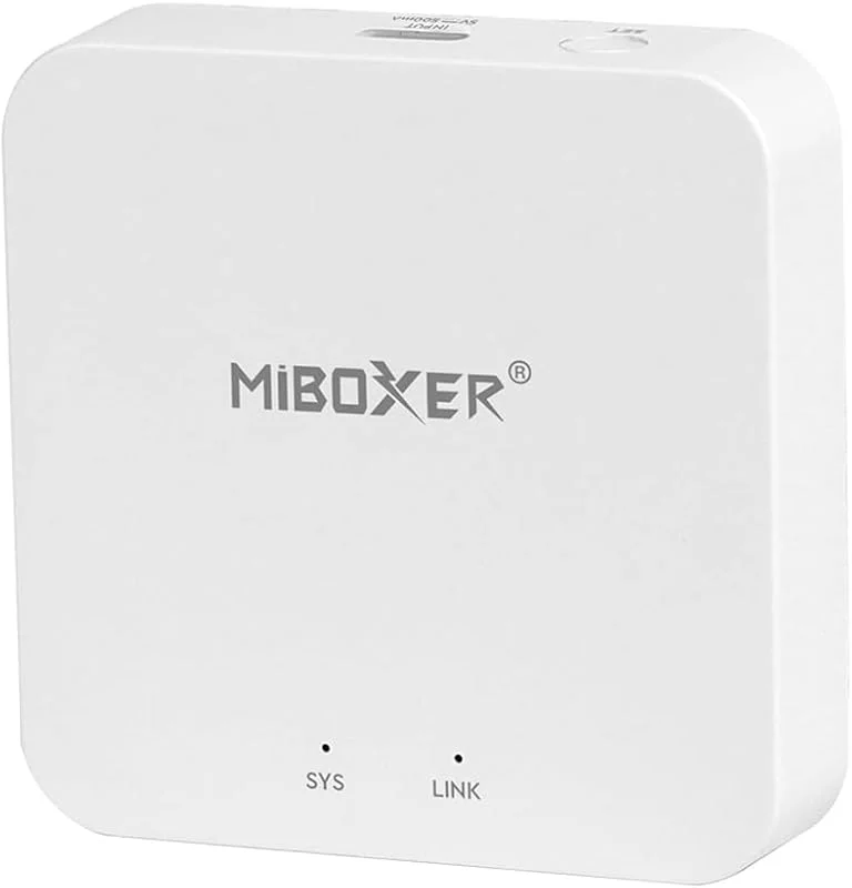 LGIDTECH WL-Box2 2, 4 GHz gateway wifi hub-bro för smartphone appkontroll milight miboxer LED-lampor, strip-kontroll. Kompatibel med Amazon Echo Alexa och Google Home Assistant röstkontroll — Smarta hem