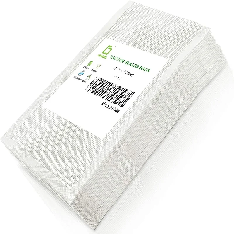 CANLENPK 7x10 cm, 2.7x4 tum Mini Vakuumförseglare Påsar Små Vakuumförseglingspåsar, Vakuumtätningspåsar Matförvaringsväska, Försegla Måltid Mellanmål Fruktmutter, Sous Vide Tätningsbara Påsar (100st) — Kök & Hushåll