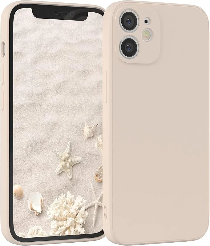 EAZY CASE Silikonfodral kompatibelt med iPhone 12 Mini i Taupe — Mobil och surfplatta