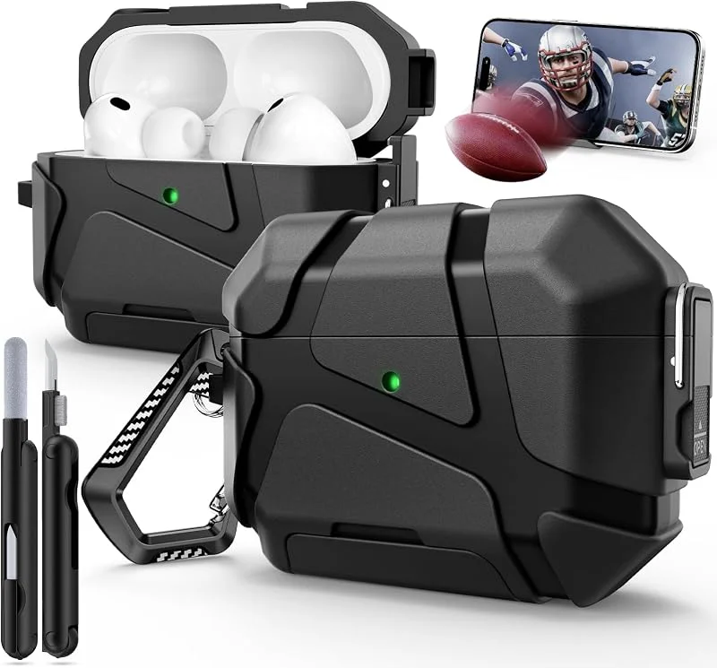för AirPods Pro 3 Fodral med Säkerhetslås, Black — Mobil och surfplatta