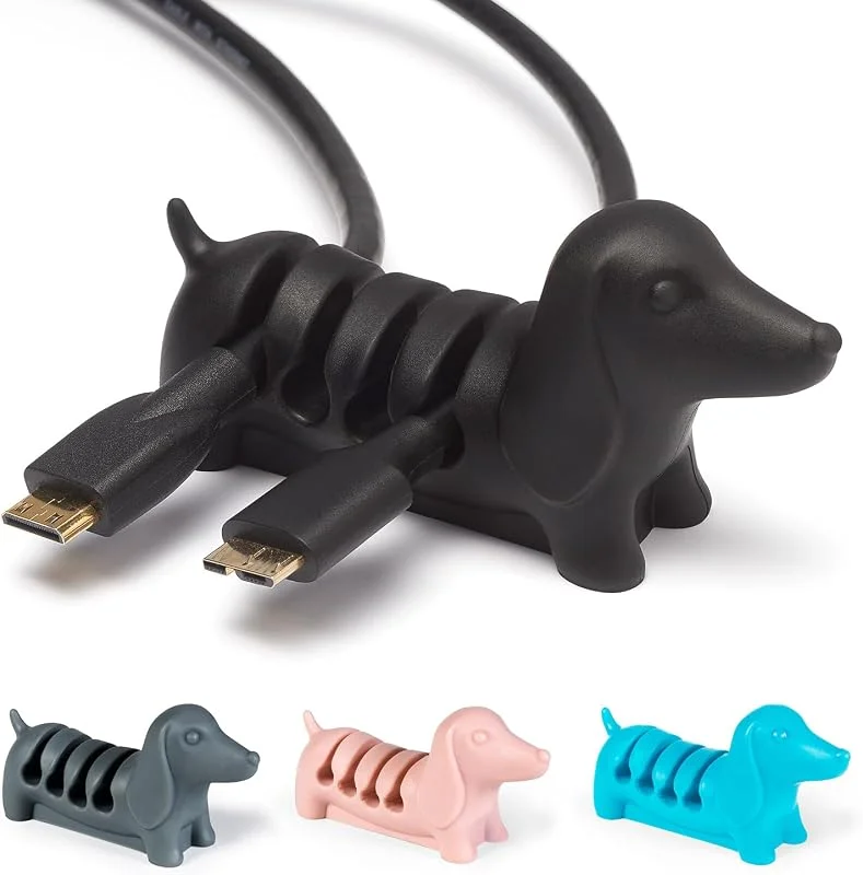 Kord Keeper Kabelhalter-Clip, Kabelorganisator, USB-Ladekabel, Netzkabel, Telefonkabelmanagement, Schreibtisch-Ordnung, Heimorganisation, Geschenkidee für Büro, Schreibtisch, Zuhause — Laddning och kablar