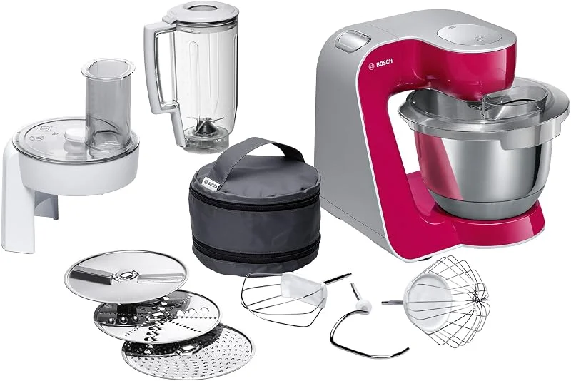 Bosch Hausgeräte MUM58420 Matberedare, Röd, Silver — Kök & Hushåll