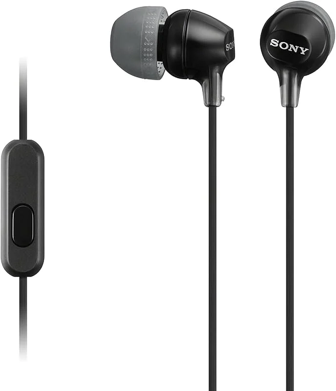 Sony MDR-EX15AP In-ear Hörlurar med Smartphonekontroll och Mikrofon - Svart — Hörlurar och ljud