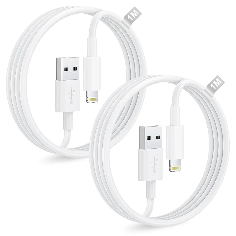 iPhone-laddkabel 1M 2Pack[Apple MFi-certifierad], iPhone Lightning-kabel för Apple iPhone 14 Pro Max 13 12 Mini 11 XS X SE 8 7 6 iPad, snabb iPhone-laddningskabel iPhone USB-kabel iPhone Wire Lead — Mobil och surfplatta