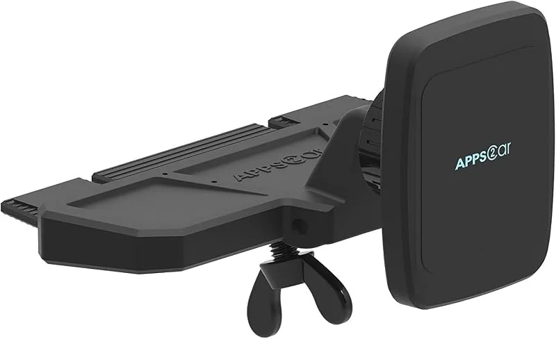 APPS2Car universal biltelefonhållare – CD-kortmontering, kompatibel med iPhone 11, 11 Pro, Xs MAX, XR, XS, X, Galaxy S10, S10+, S9 med mera — Mobil och surfplatta