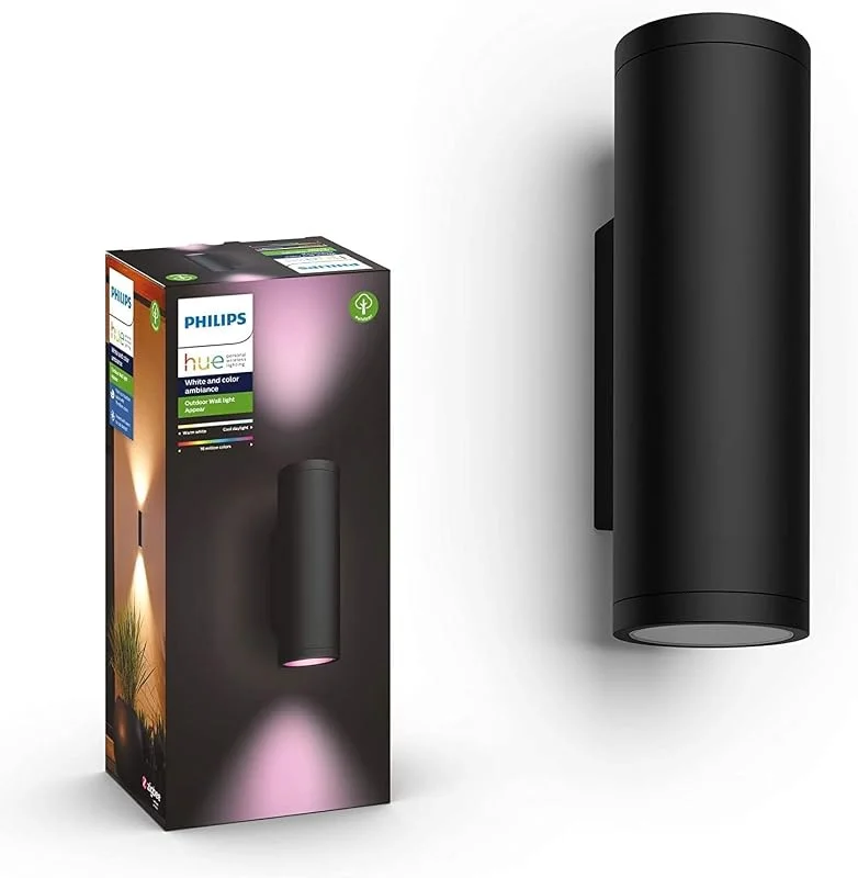 Philips Hue Appear vägglampa för utomhusbruk, svart — Smarta hem