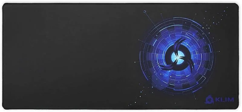 KLIM Mousepad XL - Utökad yta - Extra stor spelmusdyna - Icke -slip gummipudden - Högprecision texturerad yta - 900 x 400 x 4 mm - blå — Datortillbehör