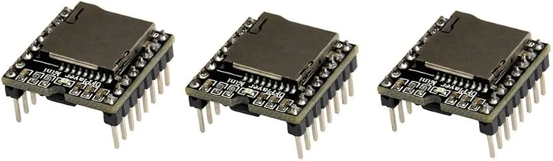 DollaTek 3 st TF-kort U-disk mini MP3-spelare ljud röstmodul kort för Arduino DFPlay — Portabel digital och ljud