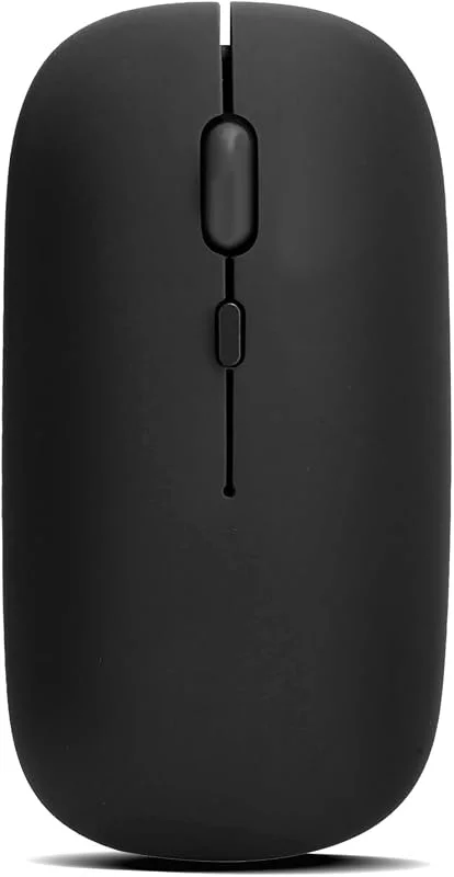 Trådlös Mus, Bluetooth 5.0 Svart Tyst Dator Mus, 800, 1200, 1600 DPI Justerbar 3 Hastigheter, för Surfplattor, Bärbara och Stationära Datorer — Datortillbehör