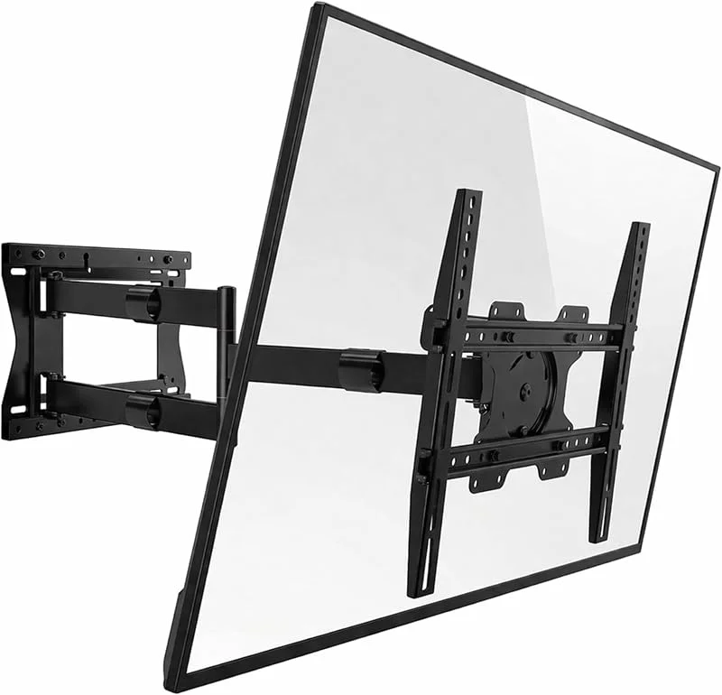 TiTon T 80 cm TV väggfäste, lång arm, upp till 80 cm väggavstånd, vridbar, utdragbar, TV ca. 32-75 tum upp till 60 kg, VESA 100x100-400x400 mm, TV-fäste — TV och streaming