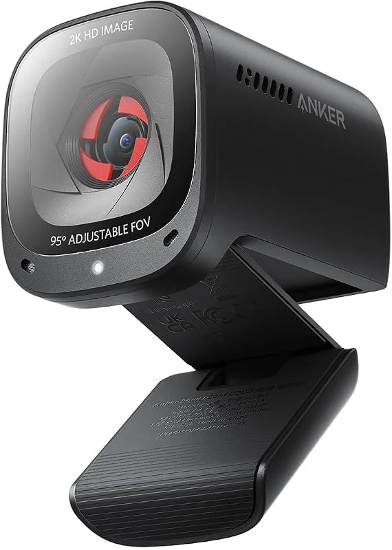 Anker PowerConf C200, 2K USB Webbkamera, AI-brusreducering — Datortillbehör