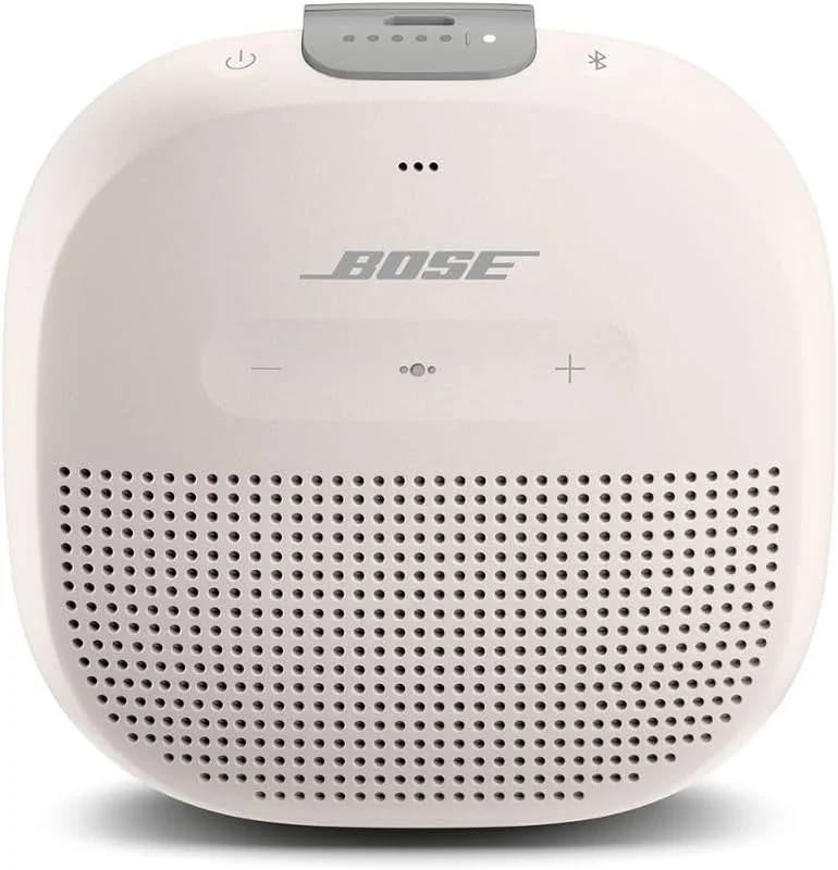 Bose SoundLink Micro Bluetooth-högtalare: Liten, bärbar, vattentät högtalare med mikrofon, White — Hörlurar och ljud