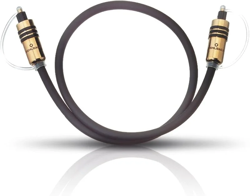 Oehlbach Hyper Profi Opto 500 – Förstklassig optisk digital kabel med Toslinkkontakter – Metallkontakt, hög överföringshastighet – 5 m – svart — TV och streaming