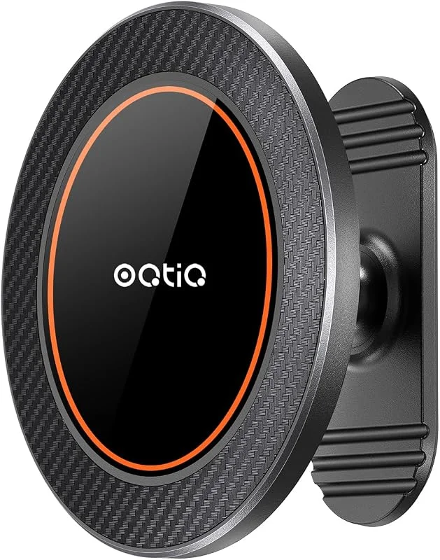 OQTIQ Magnetfäste fäst på liten yta av främre instrumentbrädan magnetisk bilmonteringshållare, designad för MagSafe, en artikel — Mobil och surfplatta
