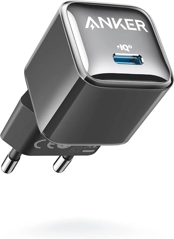 Anker 511 -laddare (Nano Pro) 20W PIQ 3.0 Hållbar kompakt snabbladdare, USB C -laddare för iPhone 13, 13 Mini, 13 Pro, 13 Pro Max, 13, Pixel 4, 3, iPad, iPad mini, Pixel (kabel ingår inte) (black) — Mobil och surfplatta