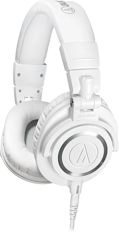 Audio-Technica M50xWH Professionella Monitorhörlurar Vit — Hörlurar och ljud