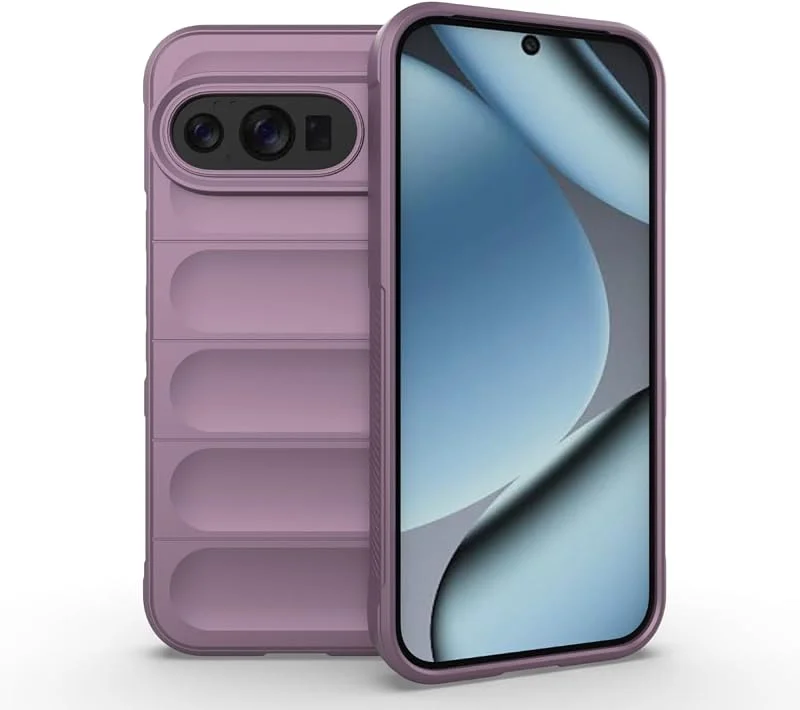 EASSGU Fodral för Google Pixel 10 (6, 3 tum) mjuk TPU silikon anti-fall och reptåligt mobilskal - ljuslila — Mobil och surfplatta