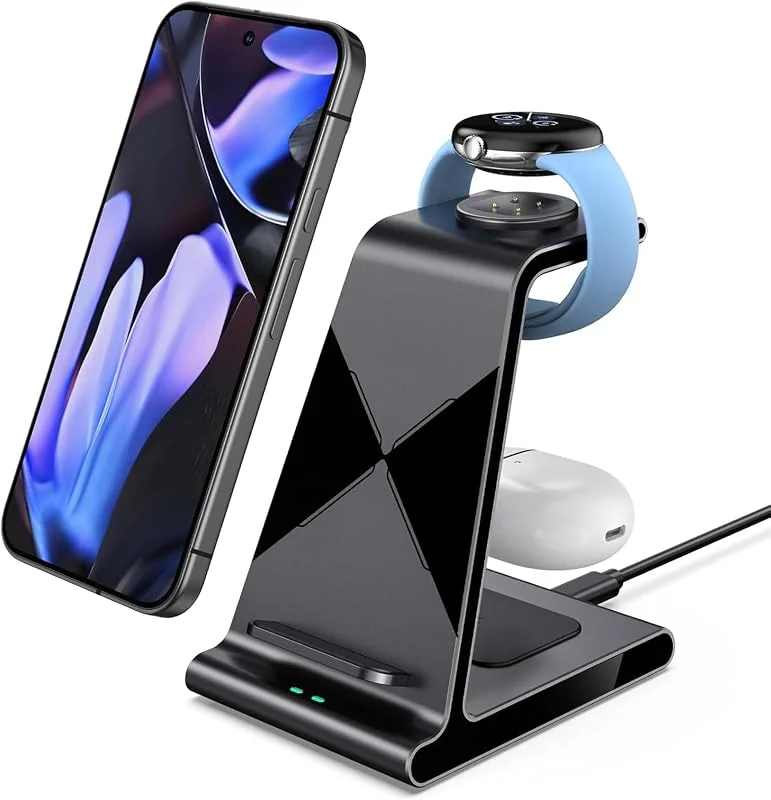 Trådlös laddare för Google Pixel 11, Pro, Pro XL, 10, 9, 8, 7 & Pixel Watch 3, 2 — Mobil och surfplatta