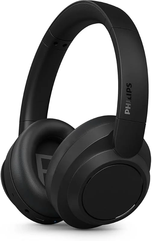PHILIPS TAH6509BK, 00 brusreducerande trådlösa Bluetooth-hörlurar över örat – överlägsen samtalskvalitet, röstassistent kompatibel med upp till 70 timmars speltid – svart, 2024 — Hörlurar och ljud