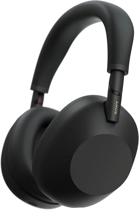SONY WH-1000XM6 Flagship Noise Cancelling Over-Ear trådlösa hörlurar, signatur Hi-Res-ljud, ultimat komfort, vikbar design, tåligt fodral, 30 HR-batteri, iOS & Android - Svart — Hörlurar och ljud