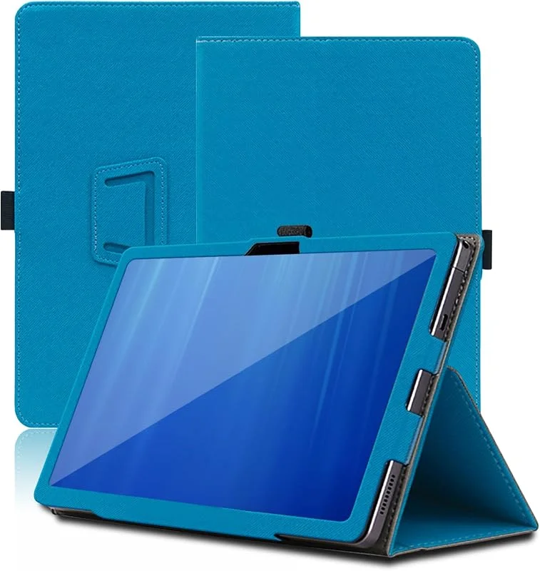 Fodral för Wacom Movinkpad Pro 14 tum, Wacom Movinkpad Pro 14 Surfplattfodral, hopfällbart skyddsfodral med pennhållare och handledsrem, fullt skydd. (Ljusblå) — Mobil och surfplatta
