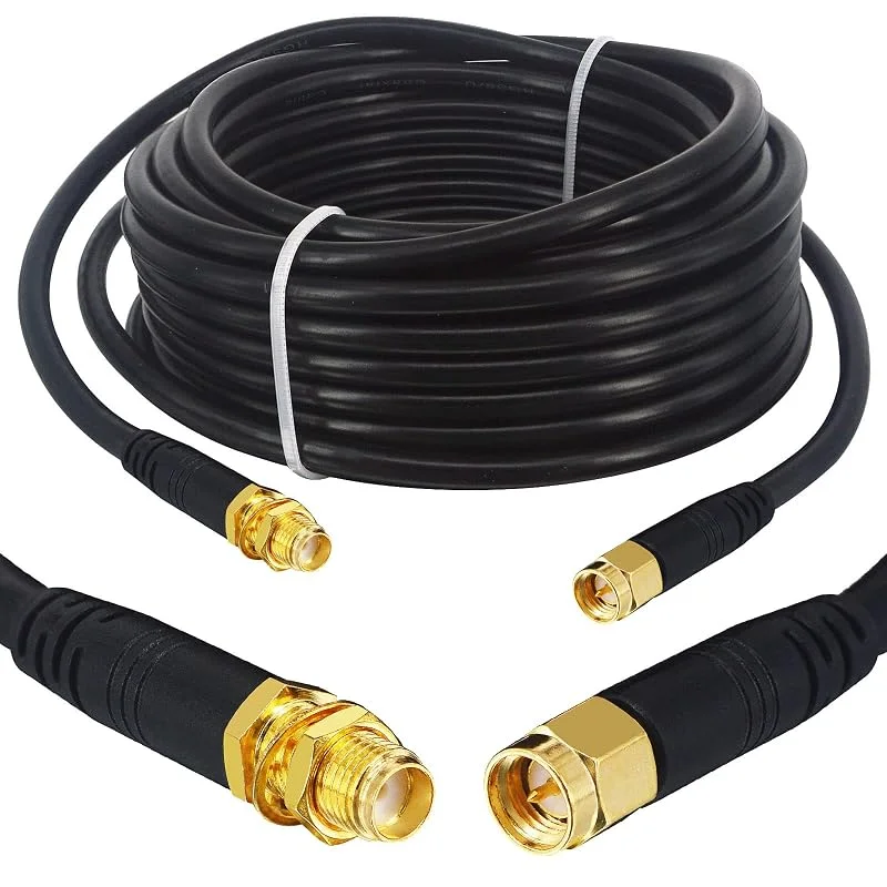 RG58, U SMA-Kabel 7M WiFi-Antennkabel Hona till Hane Koaxialkabel Lågförlust 50ohm för WIFI-Antenn, Radio, FPV-Drönare — TV och streaming