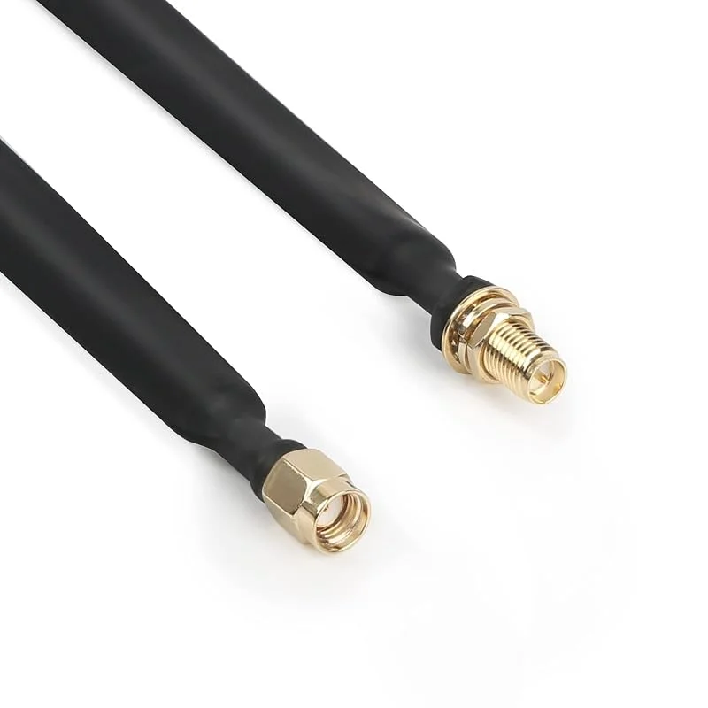 LoRa Plattkabel RP-SMA Kontakt till RP-SMA Uttag Fönster- och Dörrgenomföring Koaxialkabel Förlängningsadapter för LoRa WiFi LoRaWan Antenn Bobcat Nebra RAK Helium Hotspot HNT Miner — TV och streaming